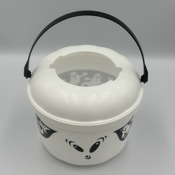 Vintage 1993 McDonald's Ghost Halloween Happy Meal‎ Bucket w/ Cookie Cutter Lid - Picture 7 of 10